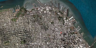 Térkép San Francisco műholdas