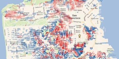 Térkép San Francisco magasság