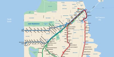 Térkép San Francisco muni app