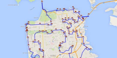 Térkép San Francisco pokemon