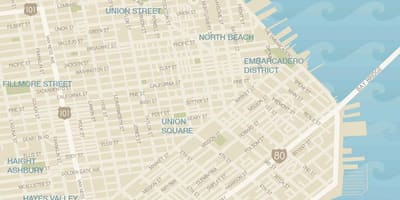 Térkép San Francisco butiksor