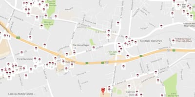 Térkép San Francisco sörfőzdék