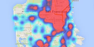 Térkép San Francisco széklet