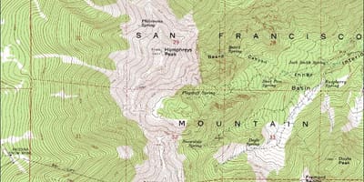 Térkép San Francisco kontúr