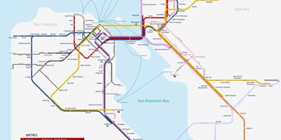 A San Francisco-i metróban térkép