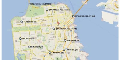 Térkép San Francisco koordináták