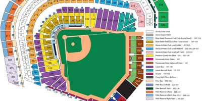 A San Francisco giants ülés térkép
