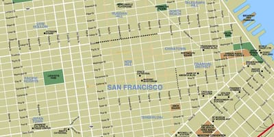 Térkép látnivalók San Francisco