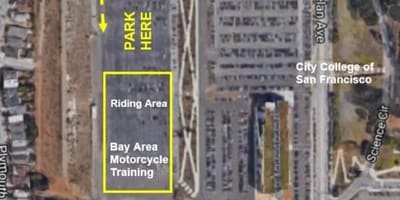 Térkép SF motoros parkoló