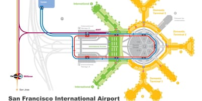 San Francisco airport bérautó térkép