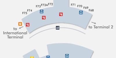 SFO airport térkép terminál 3