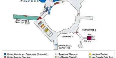 San Francisco airport térkép egyesült