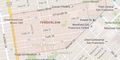 A szűzpecsenye, San Francisco térkép