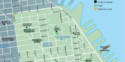 Térkép north beach-San Francisco