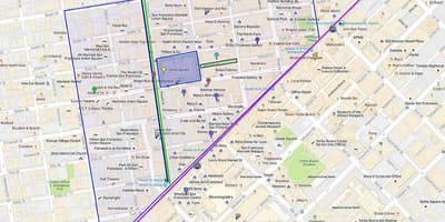 Térkép union square üzletek